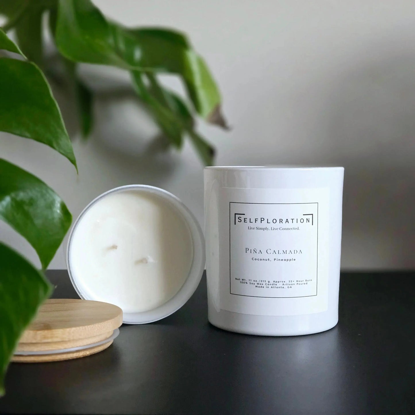 Pineapple and coconut scented candle like pina colada
