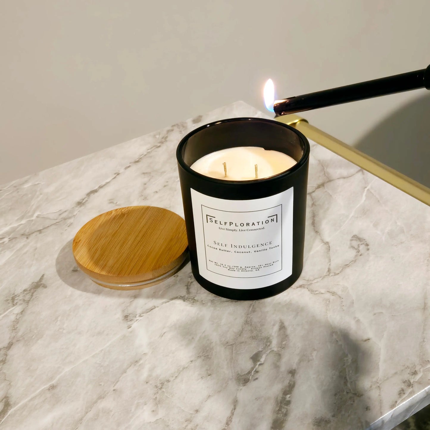 Morning Ritual | Ginger & White Tea Candle - SelfPloration