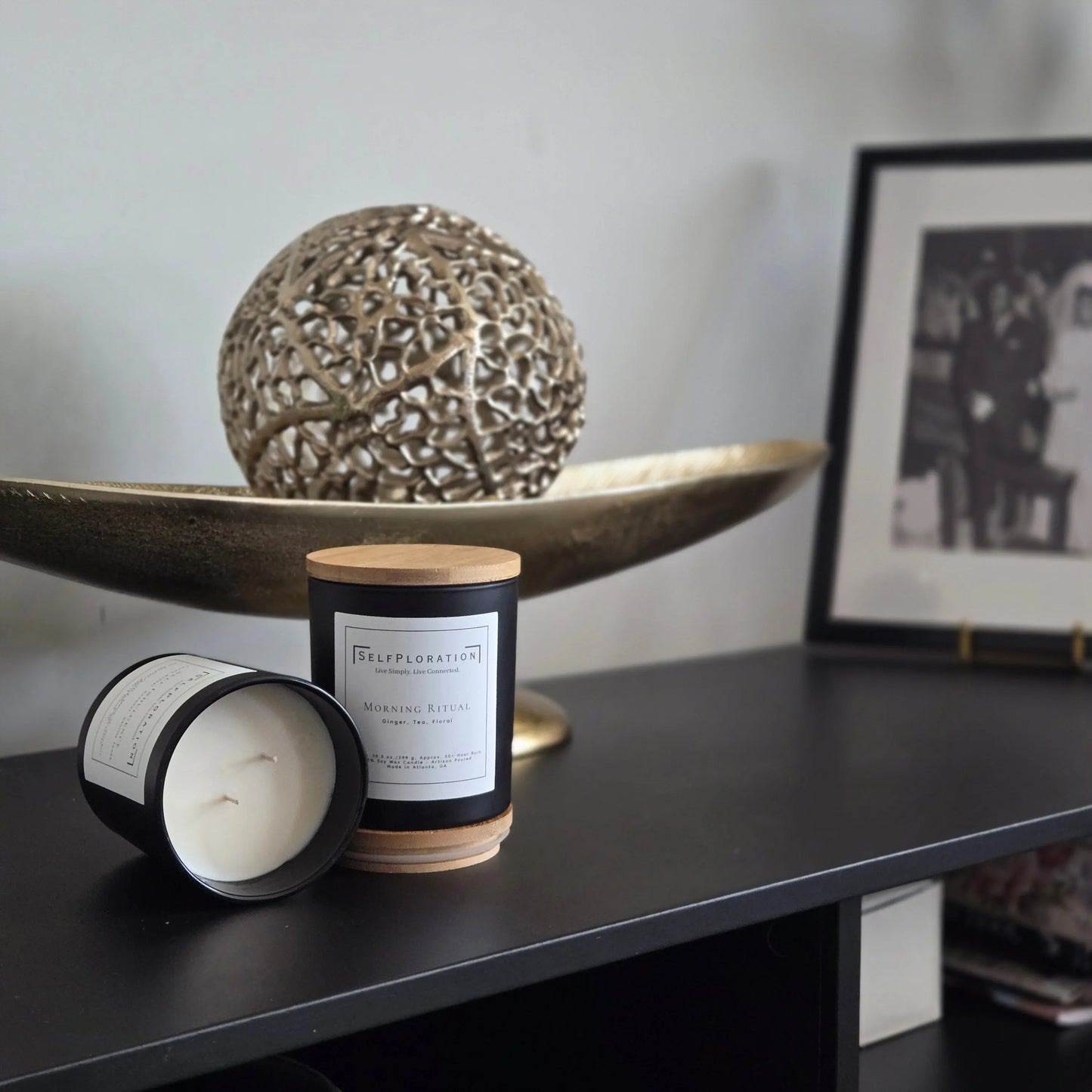 Morning Ritual | Ginger & White Tea Candle - SelfPloration