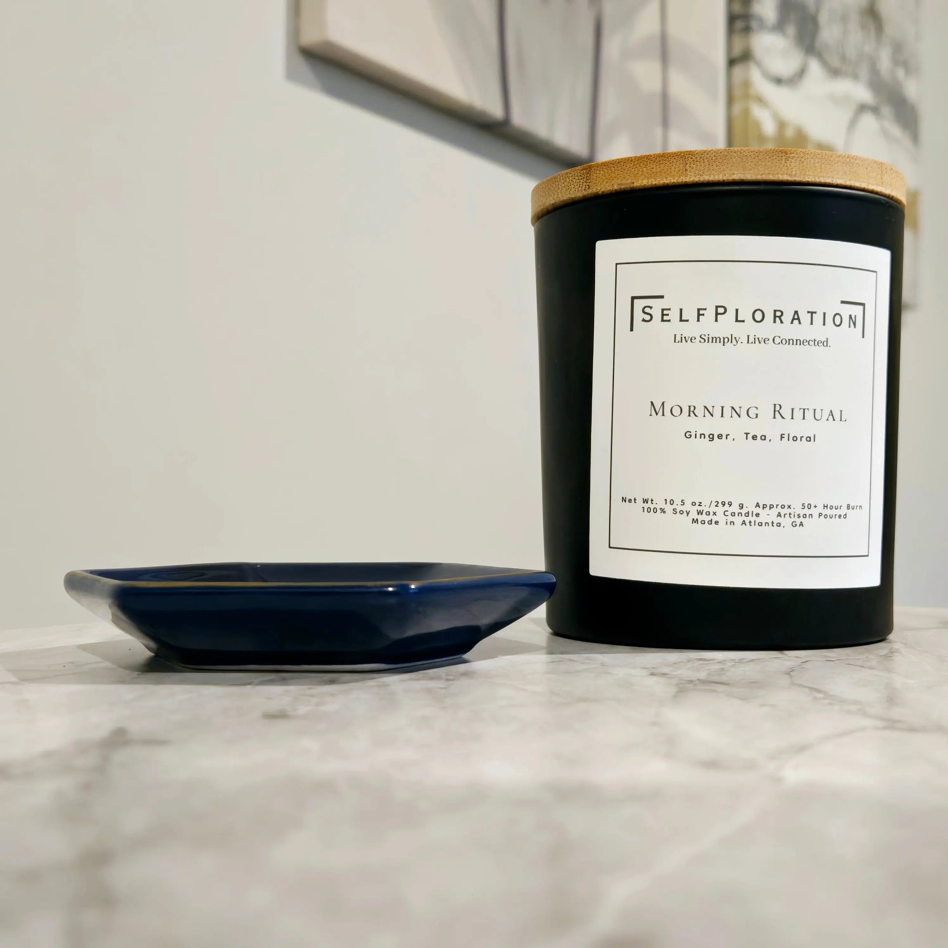 Peach and Musk Scented Candle